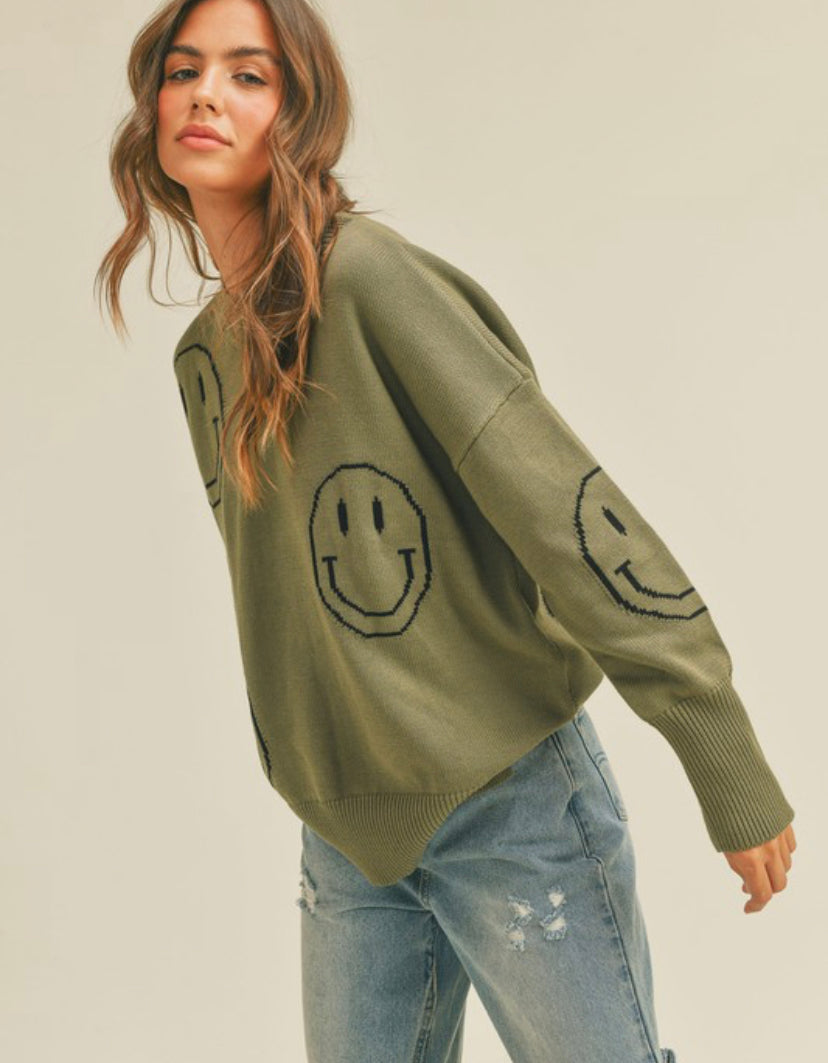 All Smiles Sweater (green)