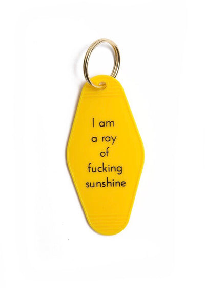 oc boutique i am a ray of fucking sunshine keychain