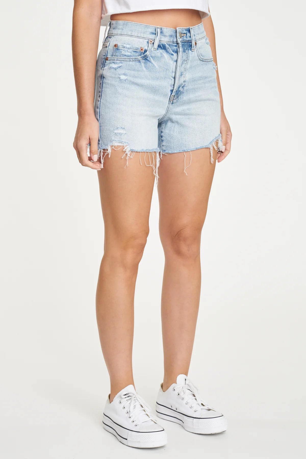 Bottom Line High Rise Shorts in Psychic