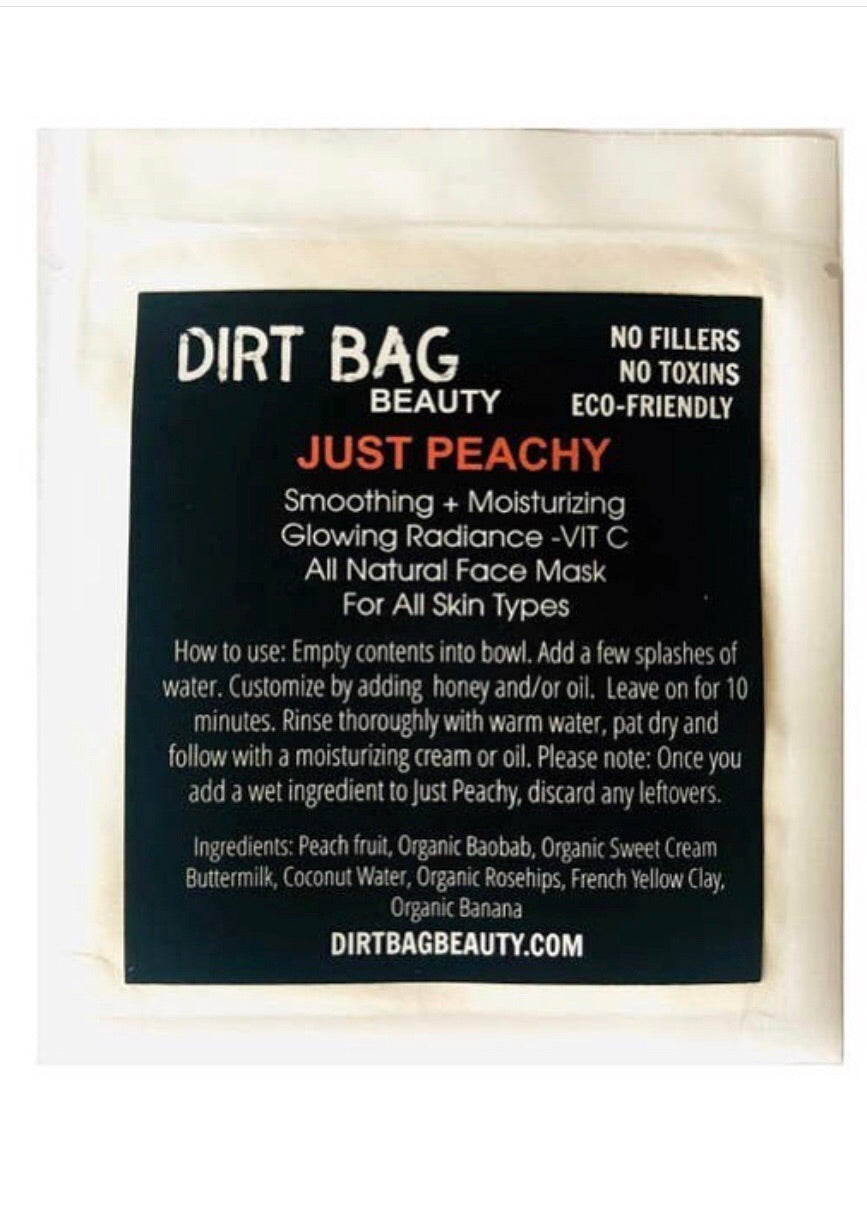 Just Peachy Face Mask Single Use