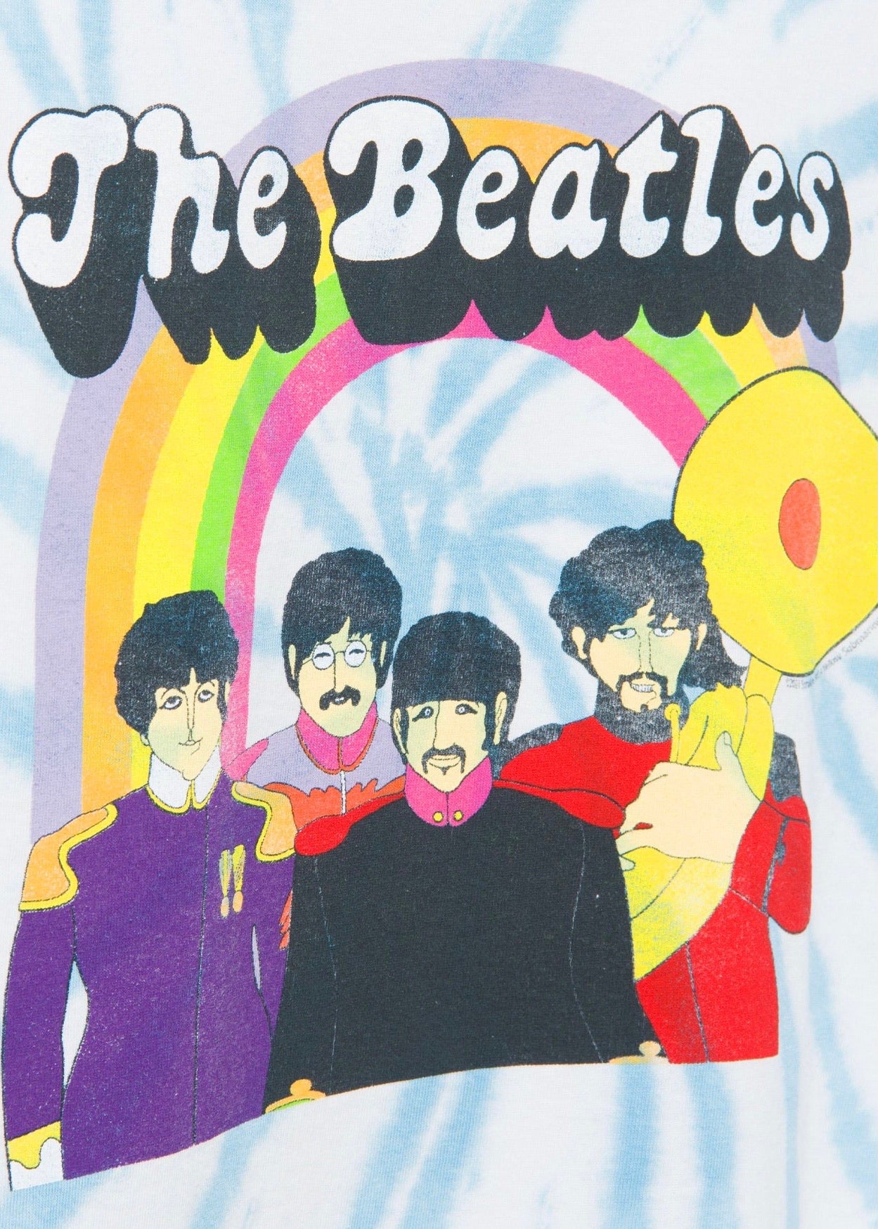 The Beatles Tie Dye Yellow Submarine