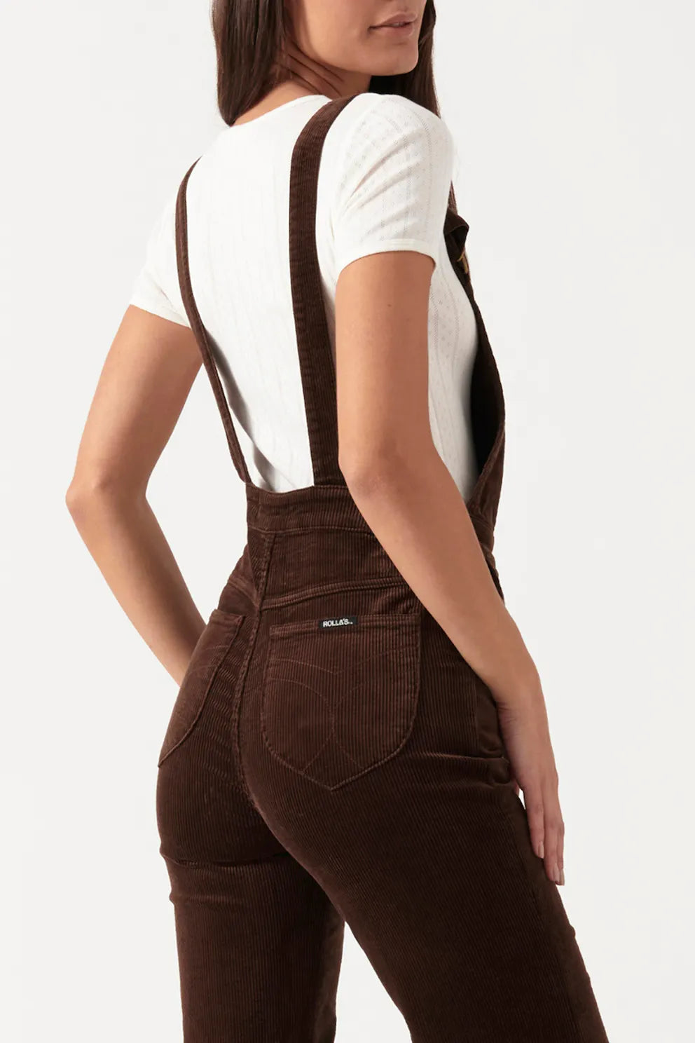 Eastcoast Flare Overall Brown Cord