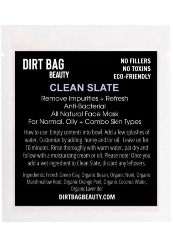 Clean Slate Organic Face Mask