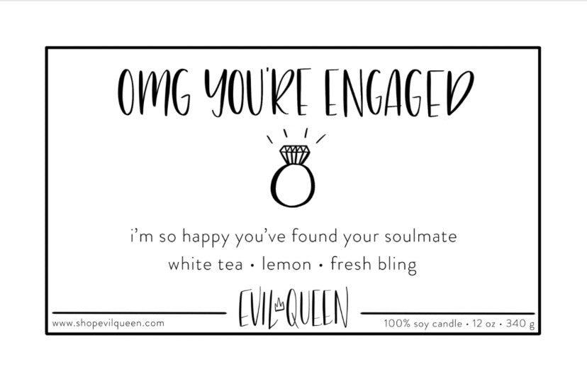 OMG You’re Engaged Candle