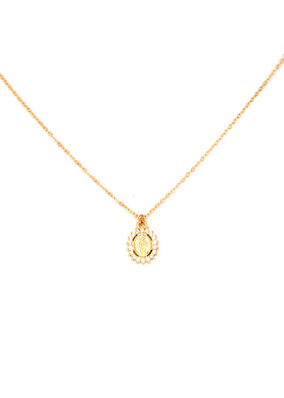 CZ Virgin Marty gold filled necklace by May Martin 1 