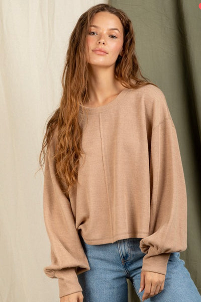 In Good Company Top (taupe)
