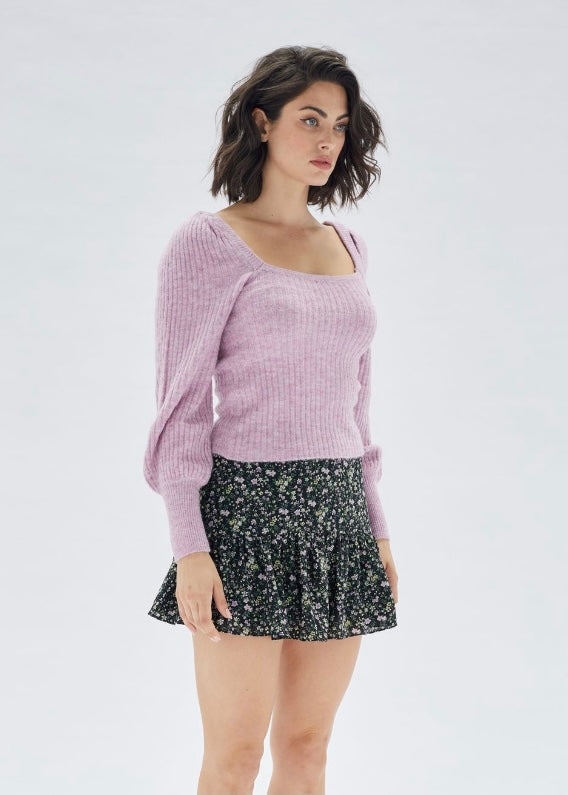 Saeeda Square Neck Knit by MINK PINK