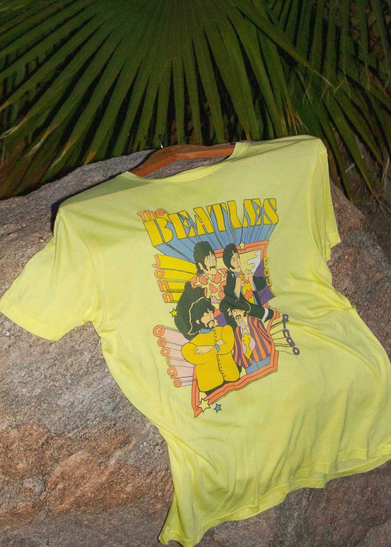 The Beatles Yellow Neon t-shirt by Junk Food Clothing